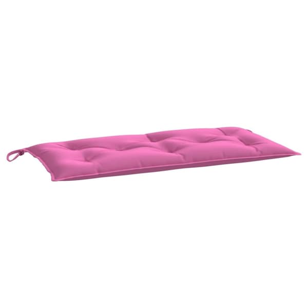 Bänkdyna för trädgården rosa 100x50x7 cm oxfordtyg