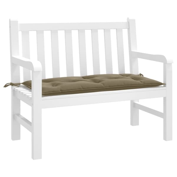 Bänkdyna melerad taupe 100x50x7 cm tyg