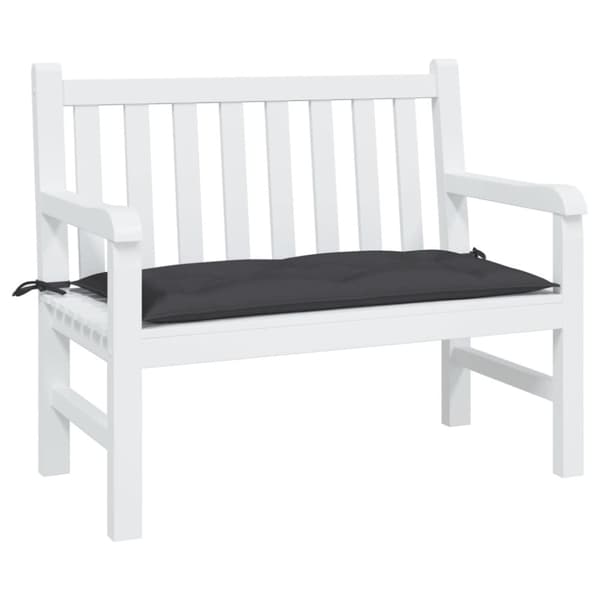 Bänkdyna för trädgården svart 100x50x7 cm oxfordtyg