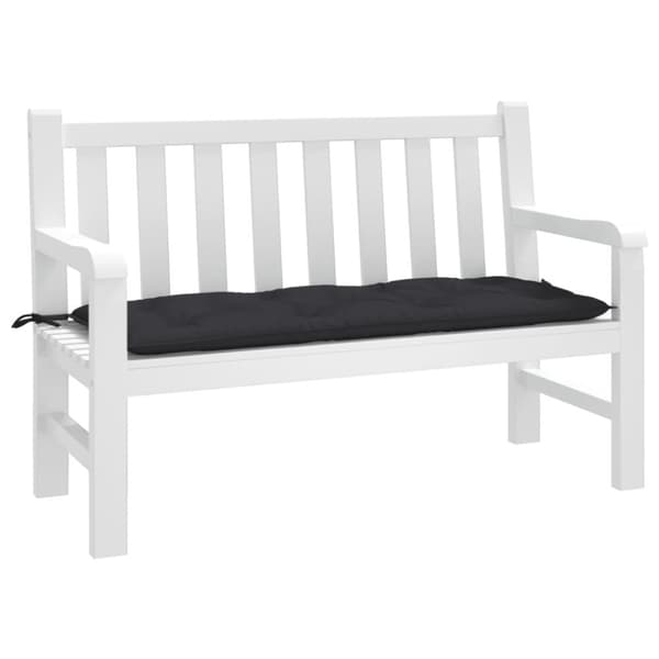 Bänkdyna för trädgården svart 120x50x7 cm oxfordtyg