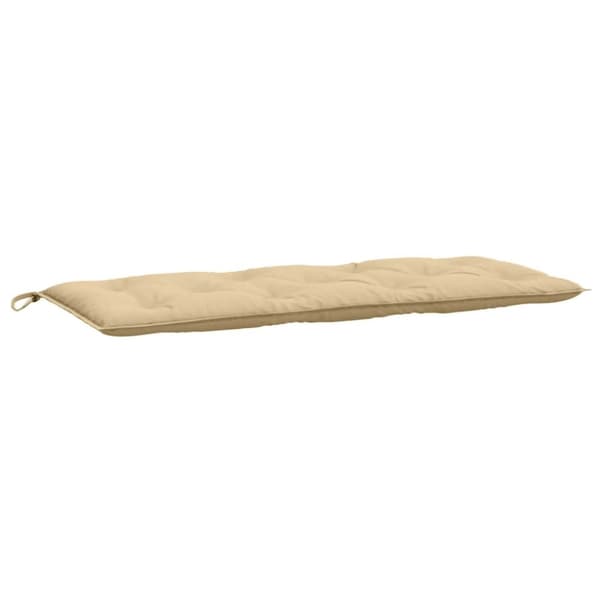 Bänkdyna melerad beige 120x50x7 cm tyg