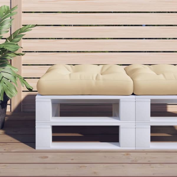 Palldyna beige 60x60x12 cm tyg