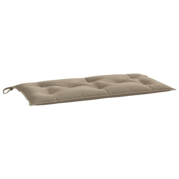 Bänkdyna för trädgården taupe 110x50x7 cm oxfordtyg