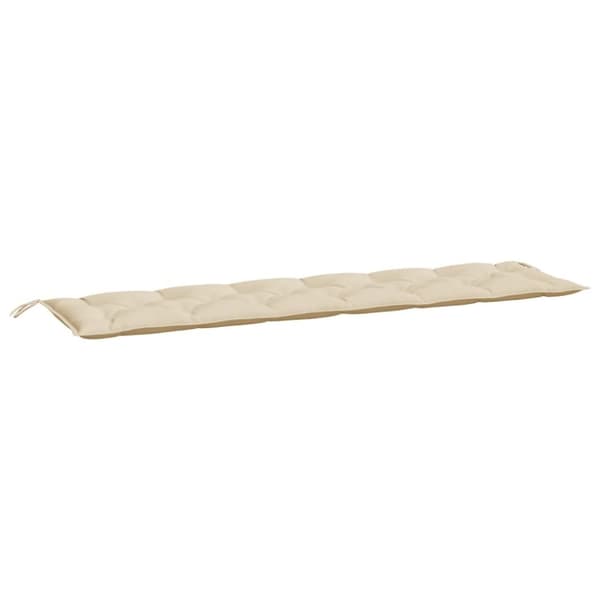 Bänkdyna för trädgården beige 200x50x7 cm oxfordtyg