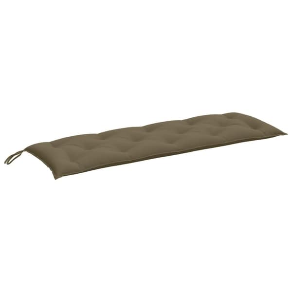 Bänkdyna melerad taupe 150x50x7 cm tyg