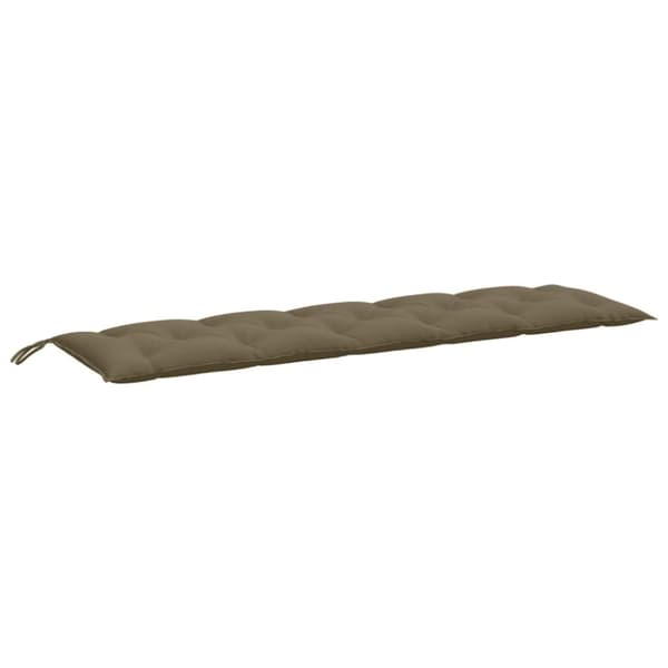 Bänkdyna melerad taupe 180x50x7 cm tyg