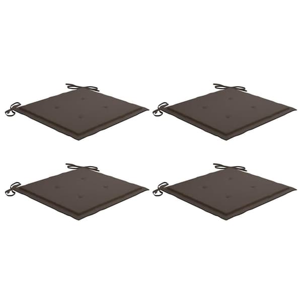 Stolsdynor 4 st taupe 40x40x3 cm oxfordtyg