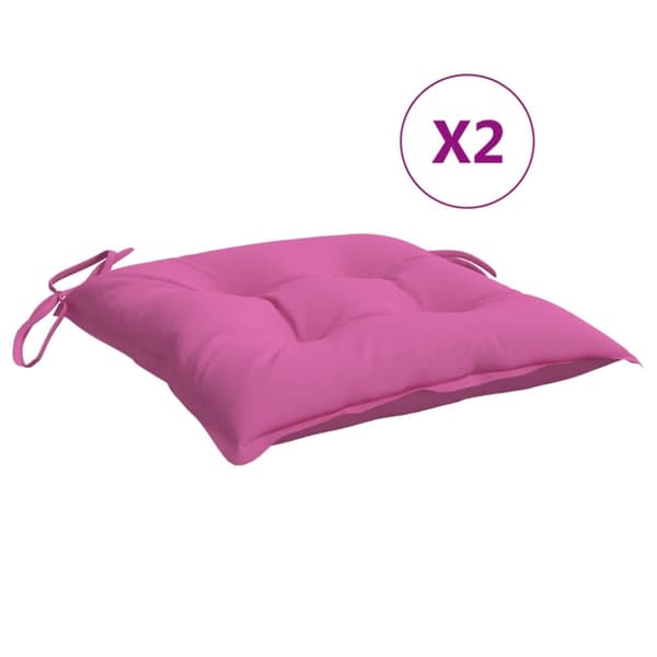 Stolsdynor 4 st rosa 50x50x7 cm oxfordtyg
