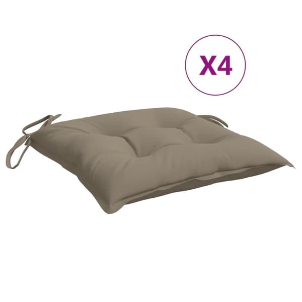 Palldynor 4 st taupe 50x50x7 cm oxfordtyg