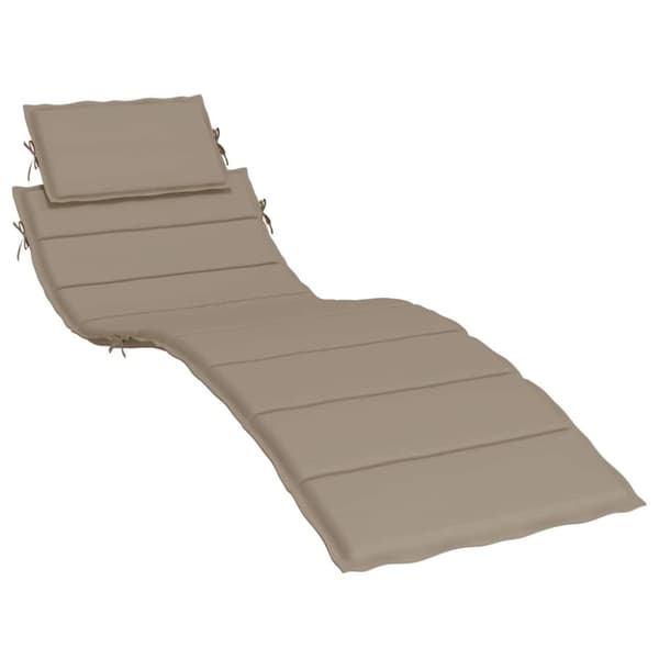 Solsängsdyna taupe 186x58x3 cm oxfordtyg