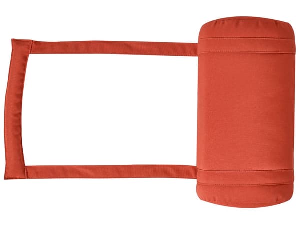 Solsengpute Rød UV-bestandig Polyester UV-bestandig med Bånd og Nakkestøtte Tykk Pute