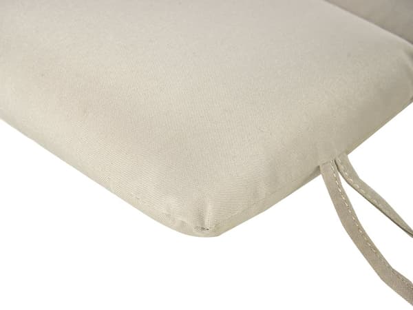 Solsengpute Taupe UV-bestandig Polyester UV-bestandig med Bånd og Nakkestøtte Tykk Pute