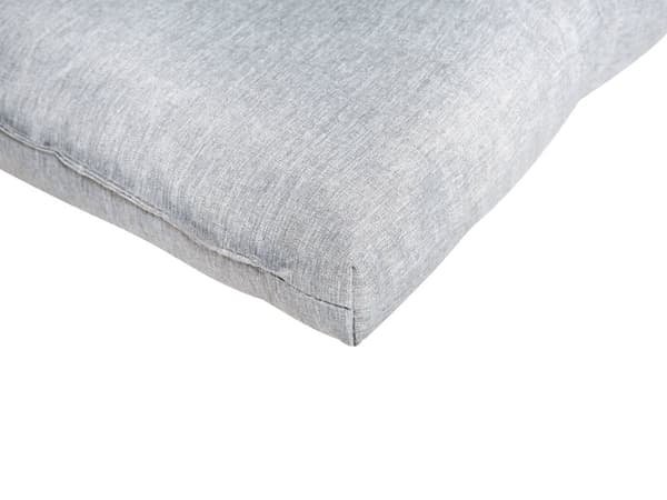 Solsengpute Grå Polyester UV-bestandig med Bånd og Nakkestøtte Tykk Pute