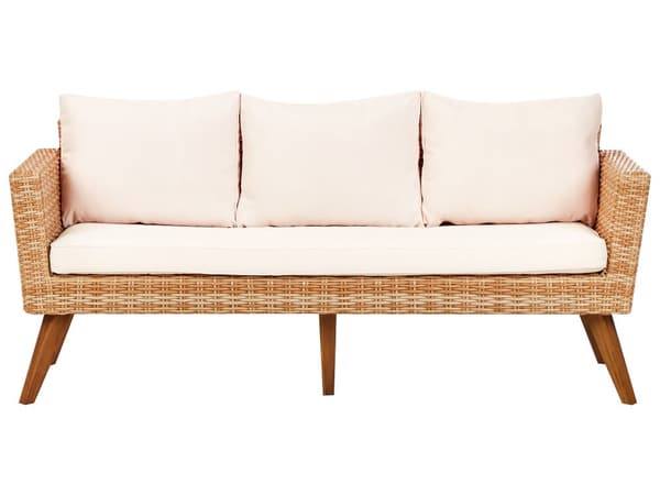 Utendørs Putetrekk for Hagesett Off-White UV-bestandig med Glidelås