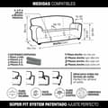 Miniatyrbillede 8 af 11: BRUGT Sofa cover Sofaskins Pistacie (Refurbished A)