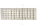 Miniatyrbilde 6 av 10: Solsengpute Taupe Polyester UV-bestandig med Bånd og Nakkestøtte Tykk Pute