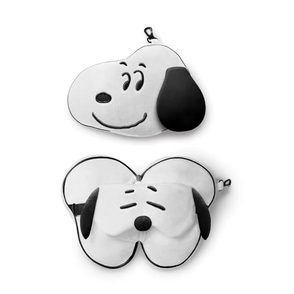 Relaxeazzz Peanuts travel pillow eye mask