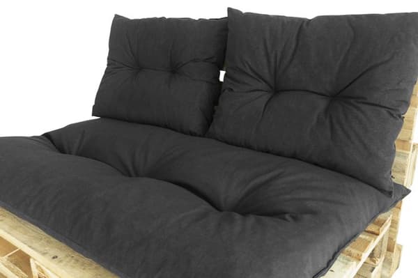 Klassisk pallekit - Skifermadras + 2 ryghynder - PRIVAT HAVE