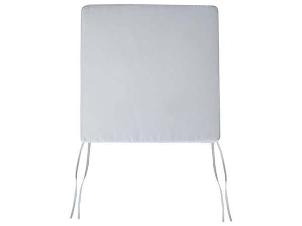 Sittepute til hagestol Lysegrå Polyester 46 x 46 cm UV-bestandig Knytebånd Stolpute Hage Utemøbler