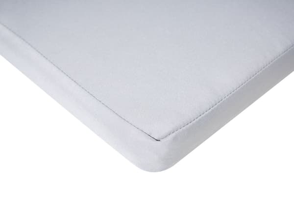 Sittepute til hagestol Lysegrå Polyester 46 x 46 cm UV-bestandig Knytebånd Stolpute Hage Utemøbler