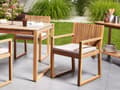 Miniatyrbilde 2 av 9: Sett med 8 Sitteputer til Hagestoler Taupe Polyesterstoff UV-bestandig
