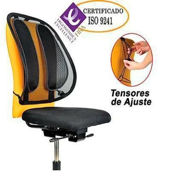 Ryggstöd för säten Fellowes 9191301 Svart Justerbar Ergonomiskt