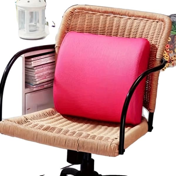Memoryskum Pude, Ergonomisk Design, Åndbart Stof, Skridsikker Bund,12.612.23.94tommer, Rød