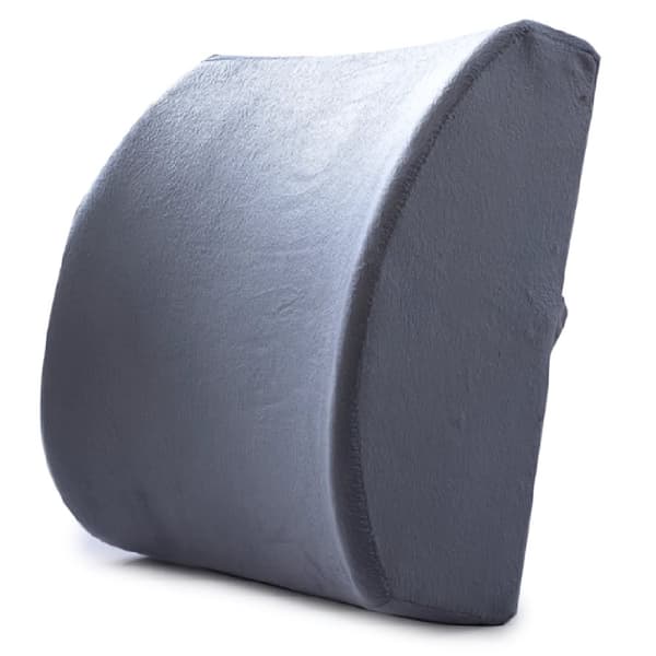 Memoryskum Pude, Ergonomisk Design, Åndbart Stof, Skridsikker Bund,12.612.23.94inch, Grå
