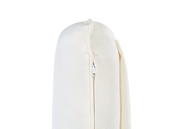 Utendørs Putetrekk Sett Off-White Stoff Sofa Sete Rygg Sideputetrekk