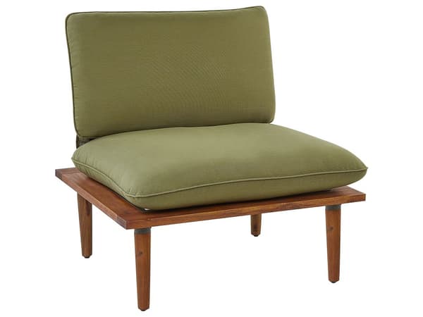 Utendørs Putetrekk Sett Olivengrønt Stoff Sofa Sete Rygg Sideputetrekk