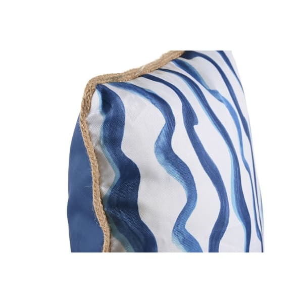 Kudde Home ESPRIT Blå Vit 45 x 45 cm