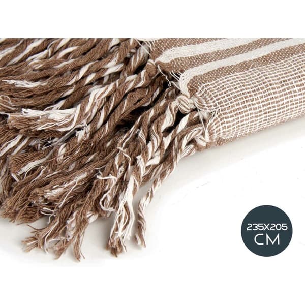 Multifunktionell kudde Ränder 235 x 205 cm Vit Beige (8 antal)