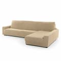 Miniatyrbild 1 av 11: BEGAGNAD Skydd för chaise longue med lång högerarm Sofaskins Beige (Renoverade B)