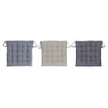 Miniatyrbillede 1 af 4: Stolpude DKD Home Decor Beige Blå Polyester Bomuld Aluminium Marineblå Middelhavet (3) (38 x 38 x 6 cm) (3 enheder)