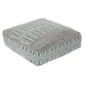 Miniatyrbillede 1 af 3: Pude DKD Home Decor Gulv Striber Blå Polyester Bomuld Mint Aluminium Hvid Grøn (60 x 60 x 25 cm)