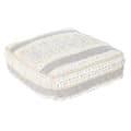Miniatyrbillede 1 af 3: Pude DKD Home Decor Gulv Hvid Grå Firkantet Boho 60 x 60 x 25 cm
