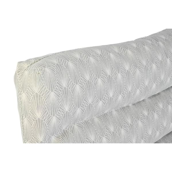 Pude DKD Home Decor Gulv Hvid Grøn Lysegrå Bambus Aluminium 120 x 80 x 16 cm