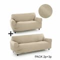 Miniatyrbillede 3 af 11: Sofa cover Sofakover Pocket Duo Romeo 2 enheder - Lysegrå