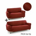 Miniatyrbillede 4 af 11: Sofa cover Sofakover Pocket Duo Romeo 2 enheder - Lysegrå