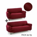 Miniatyrbillede 5 af 11: Sofa cover Sofakover Pocket Duo Romeo 2 enheder - Lysegrå