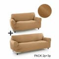 Miniatyrbillede 6 af 11: Sofa cover Sofakover Pocket Duo Romeo 2 enheder - Lysegrå