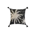 Miniatyrbillede 1 af 6: Pude Home ESPRIT Sort Boho Palmera 45 x 5 x 45 cm