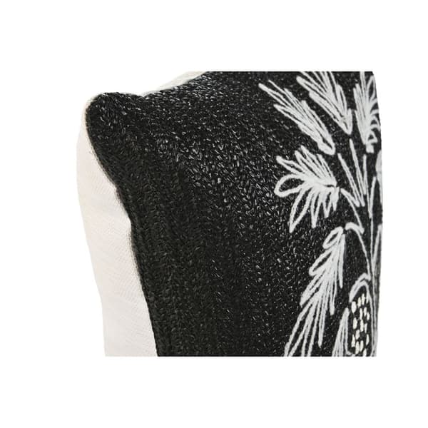 Pude Home ESPRIT Hvid Sort Palmera 42 x 15 x 42 cm