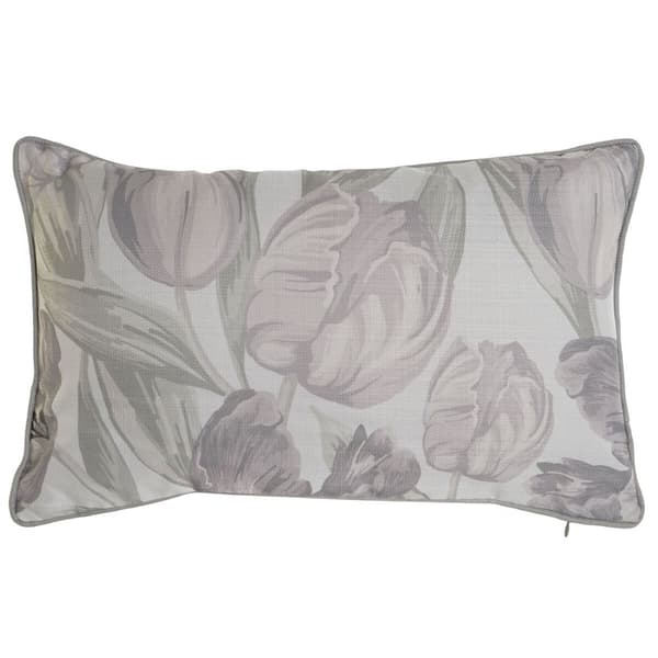 Pude Home ESPRIT Udskrevet Tulipan 50 x 10 x 30 cm