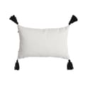 Miniatyrbillede 3 af 4: Pude Home ESPRIT Hvid Sort Romber 50 x 15 x 30 cm