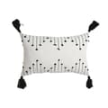 Miniatyrbillede 1 af 4: Pude Home ESPRIT Hvid Sort Romber 50 x 15 x 30 cm