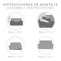 Miniatyrbillede 5 af 7: Sofa cover Eysa TROYA Beige 70 x 110 x 170 cm