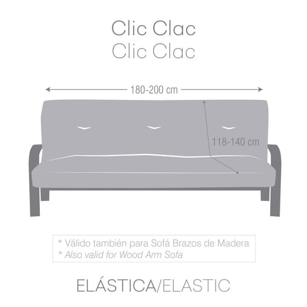 Sofa cover Eysa ULISES Lilla 140 x 100 x 200 cm