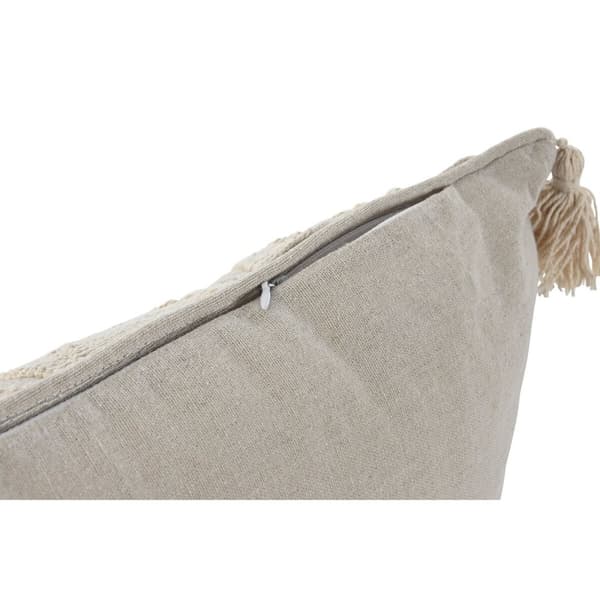 Pude Home ESPRIT Beige Natur Boho 50 x 8 x 30 cm