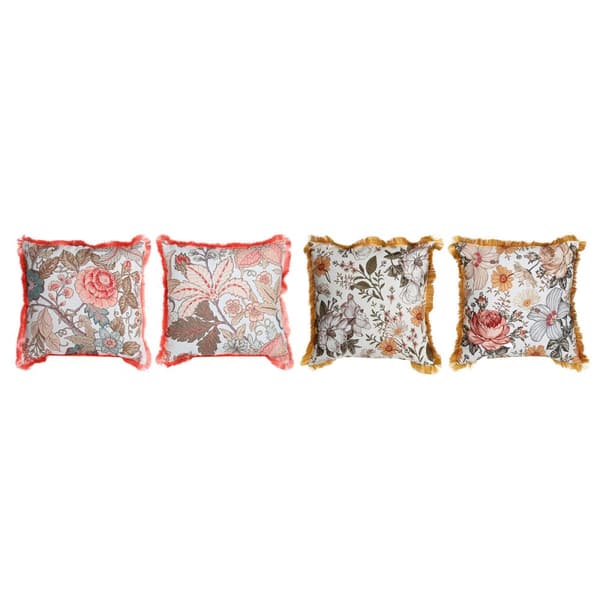 Pude DKD Home Decor Frynse 45 x 15 x 45 cm (4 enheder)